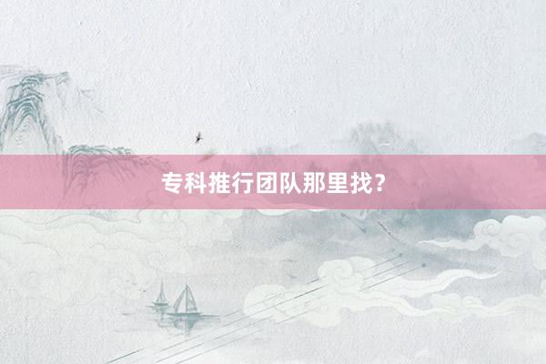专科推行团队那里找？